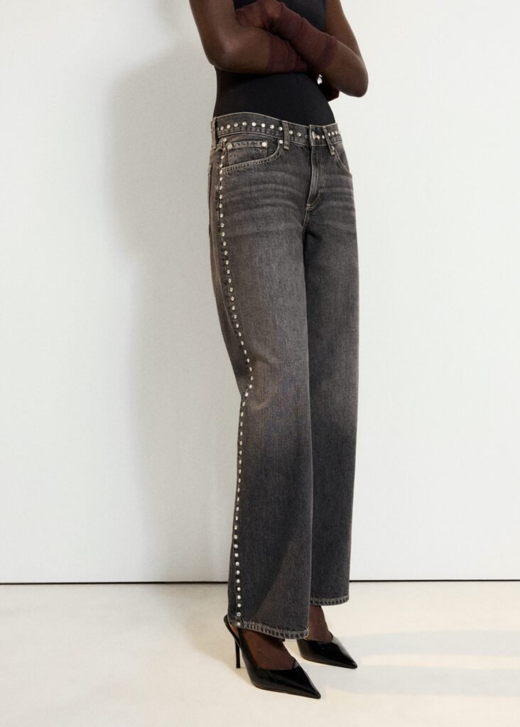 Jeans retos com tachas