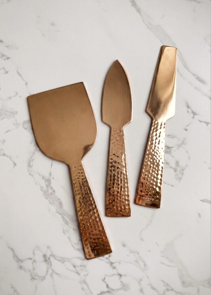 Conjunto de talheres de aço inoxidável martelado