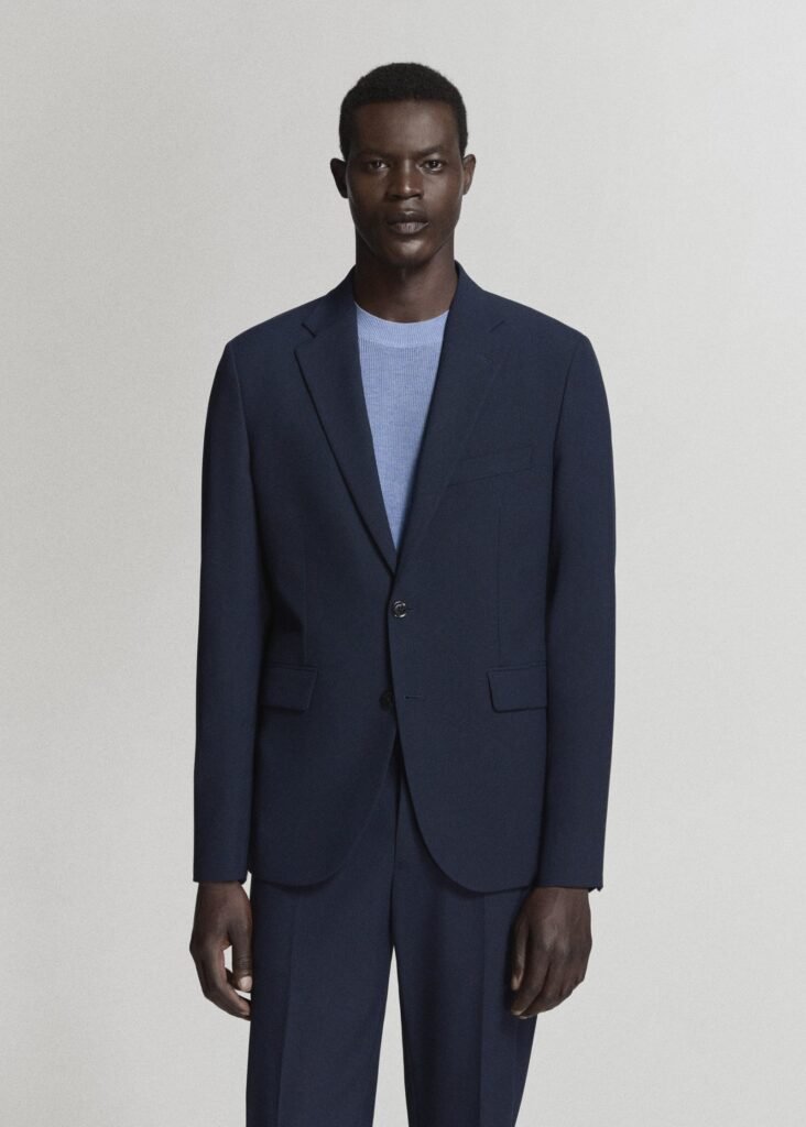 Blazer de fato modelo Milão slim fit