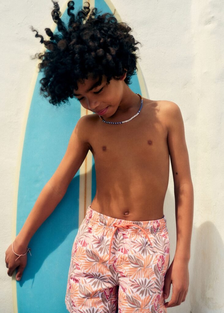 Fato de banho com estampado floral