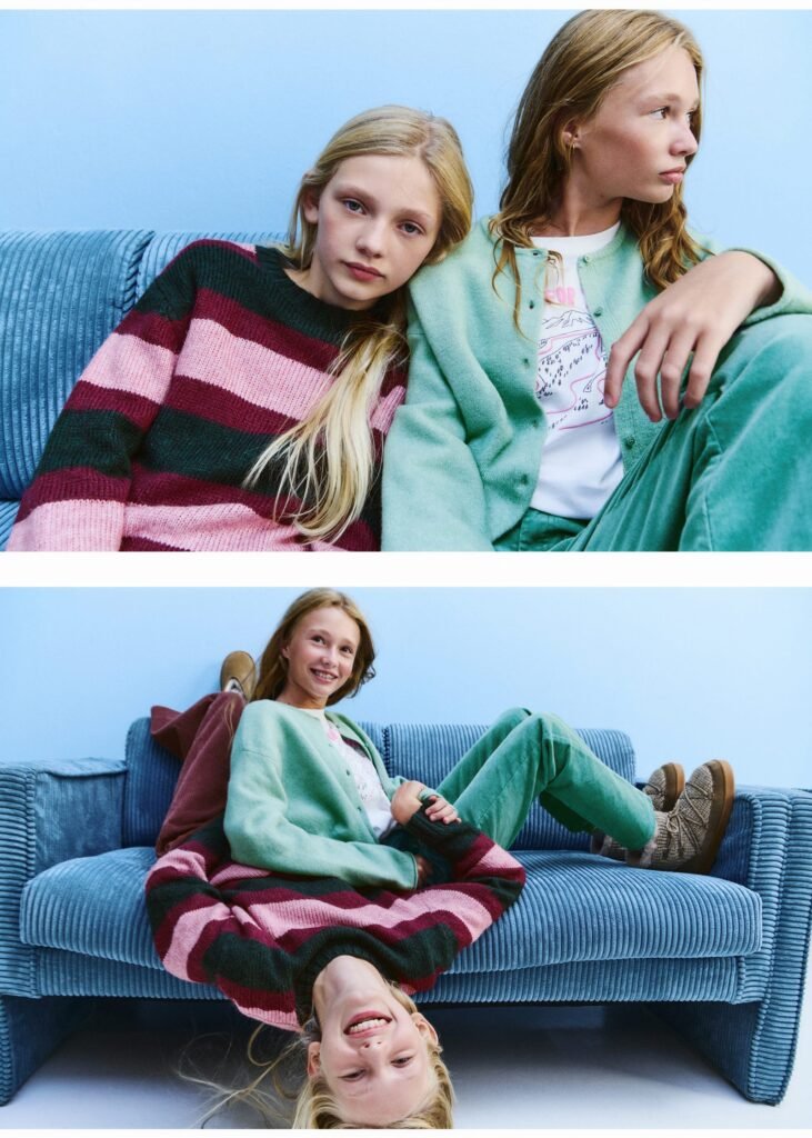 Cardigan de malha com botões