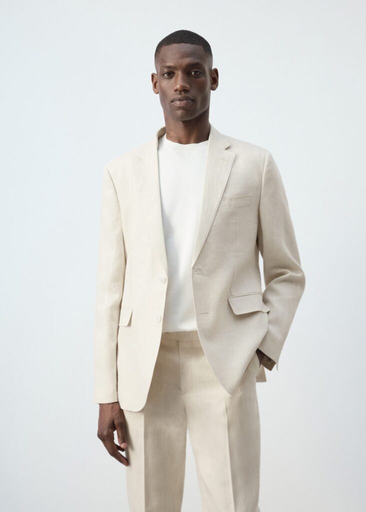 Blazer de fato Amalfi d e100% linho slim fit