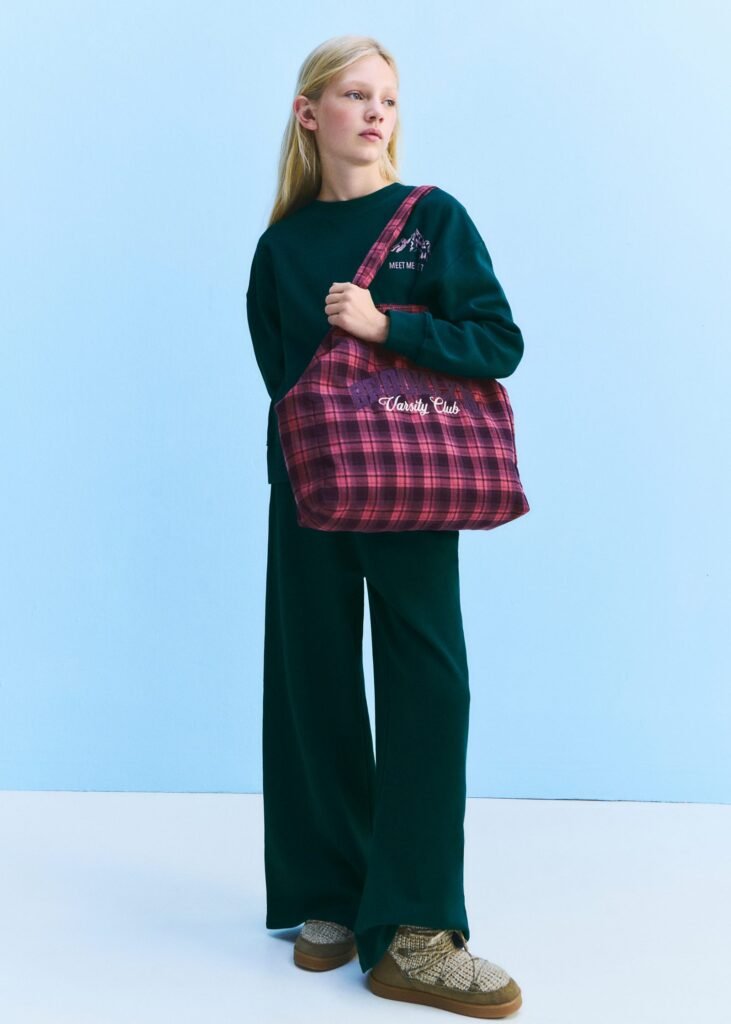 Joggers wide leg de algodão