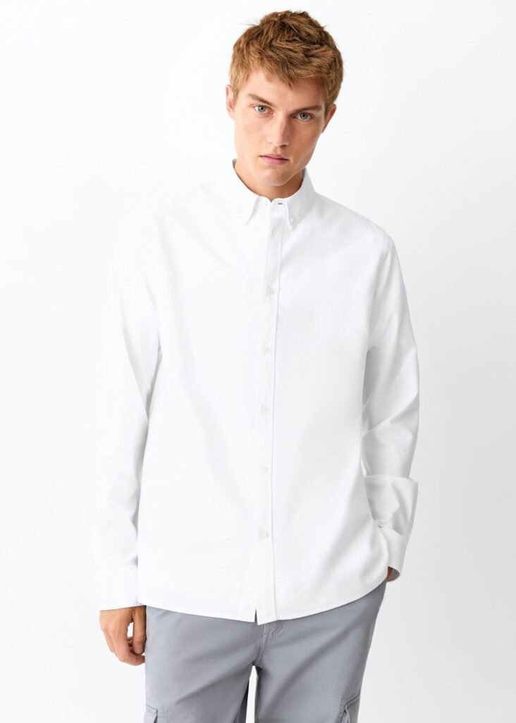 Camisa de Oxford de 100% algodão