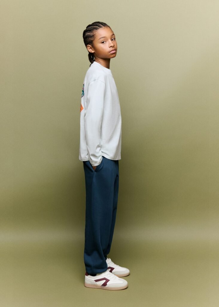 Joggers de algodão elásticos