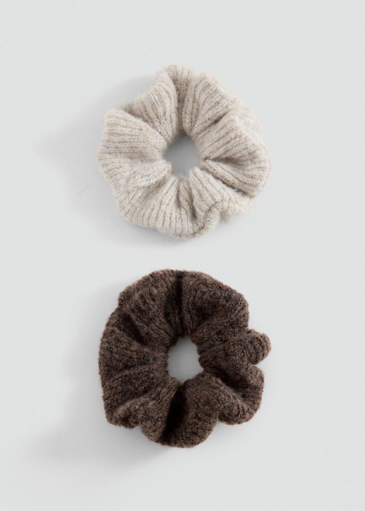 Pack de 2 elásticos de cabelo com textura