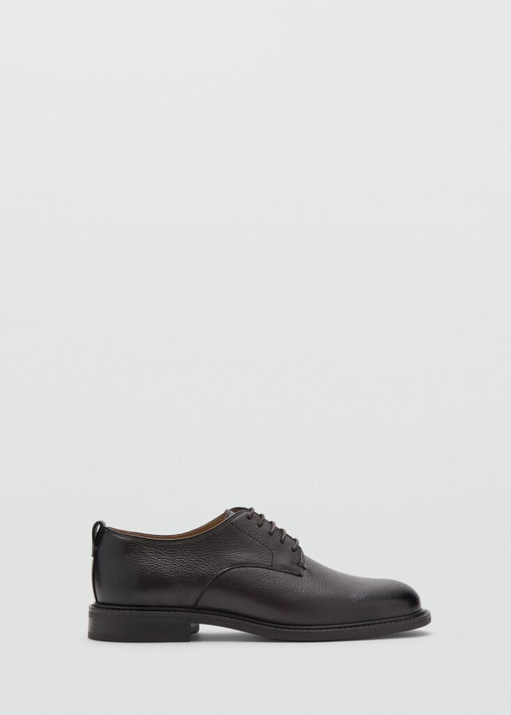 Sapato de estilo Oxford de pele