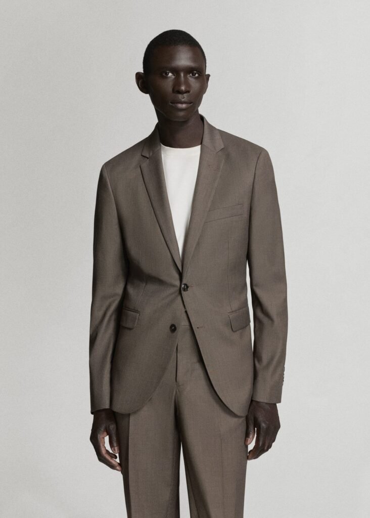 Blazer de fato stretch super slim fit