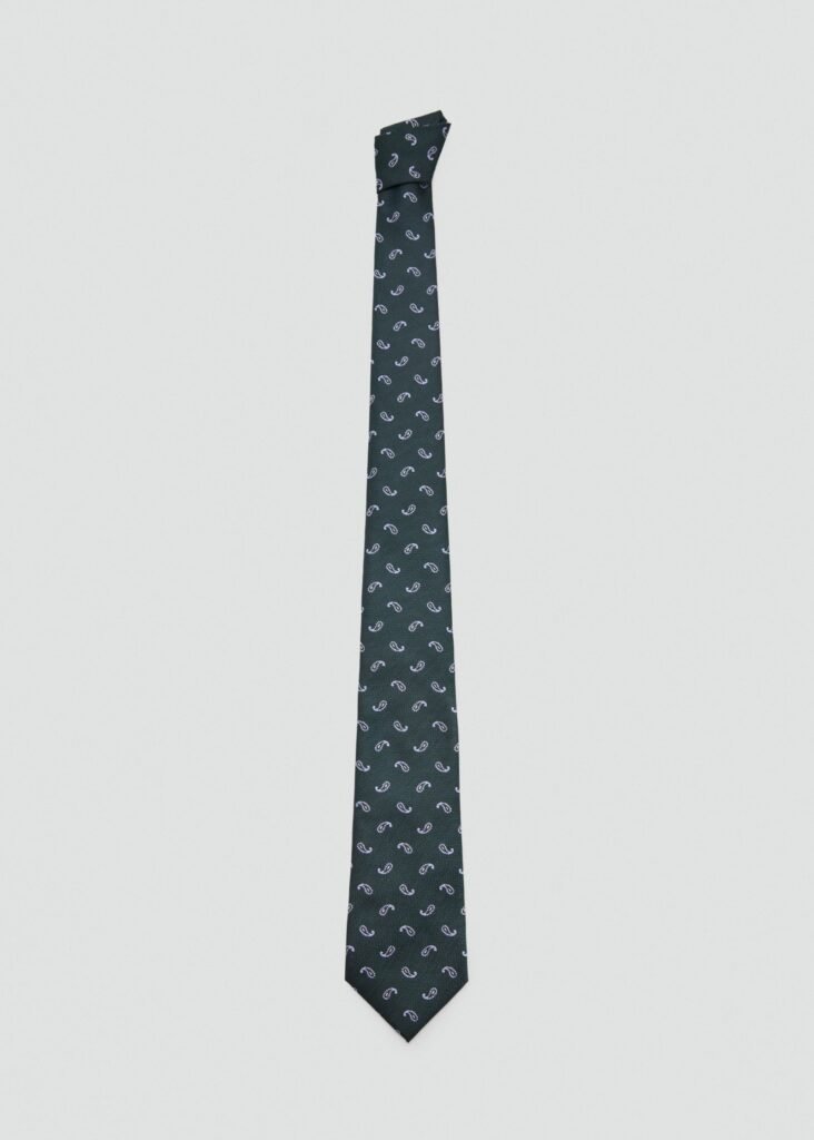 Gravata com estampado paisley