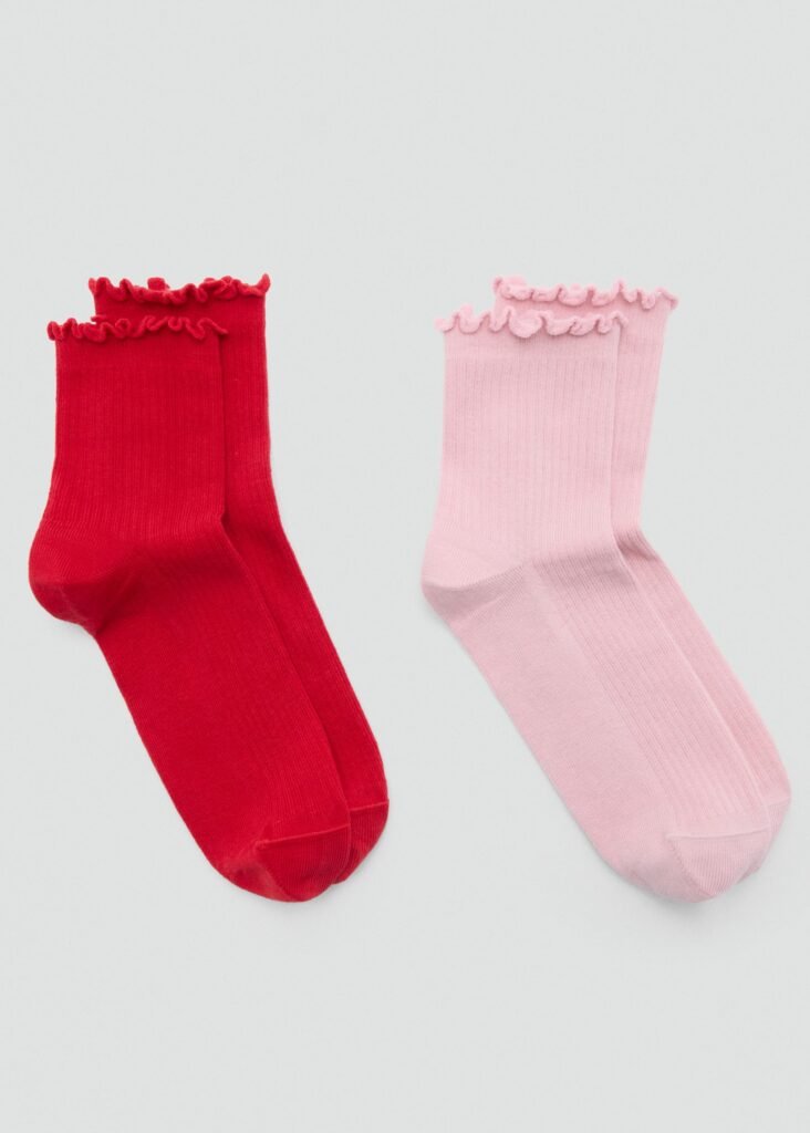 Pack de 2 pares de meias de algodão