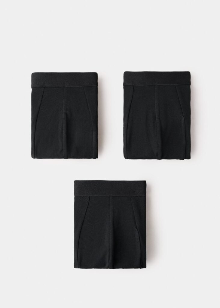 Conjunto de 3 'boxers' de algodão