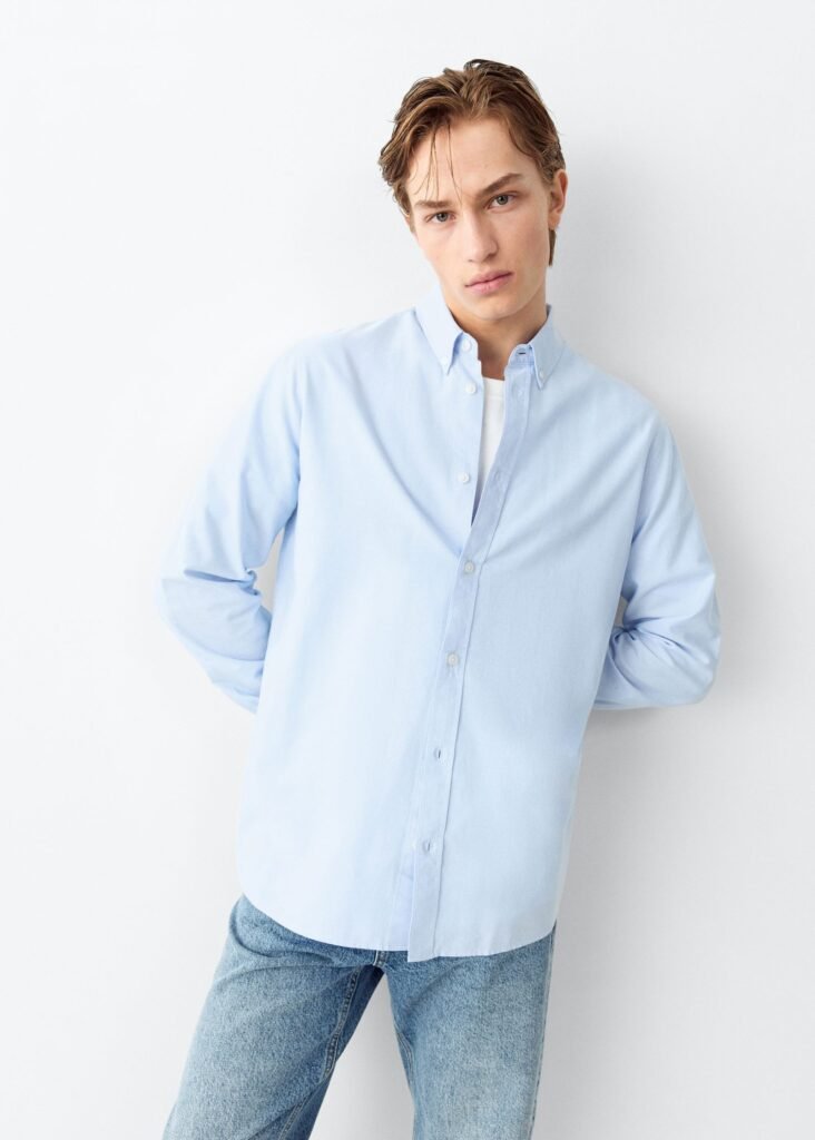 Camisa Oxford algodão