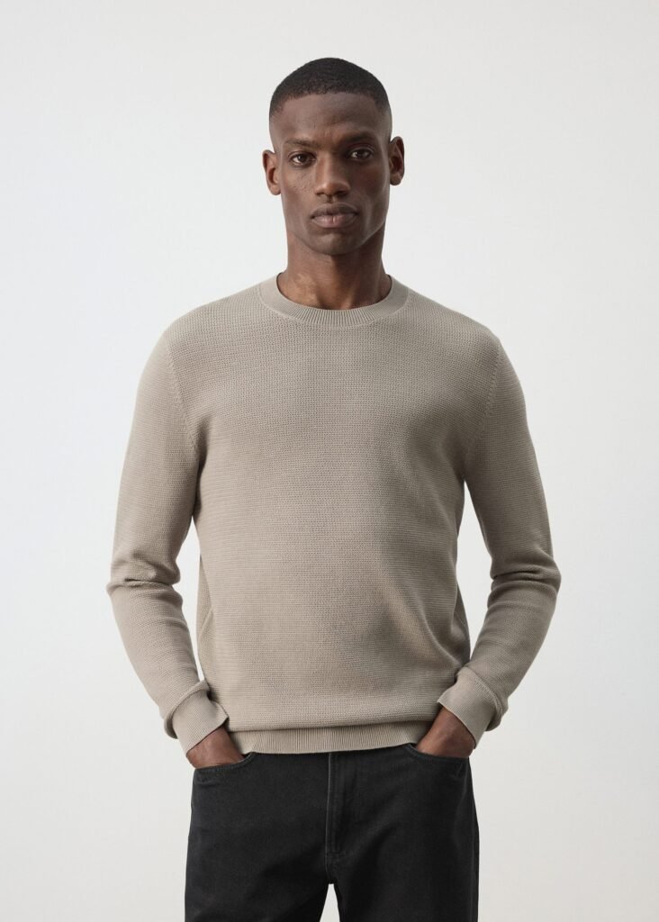 Camisola de algodão de malha fina