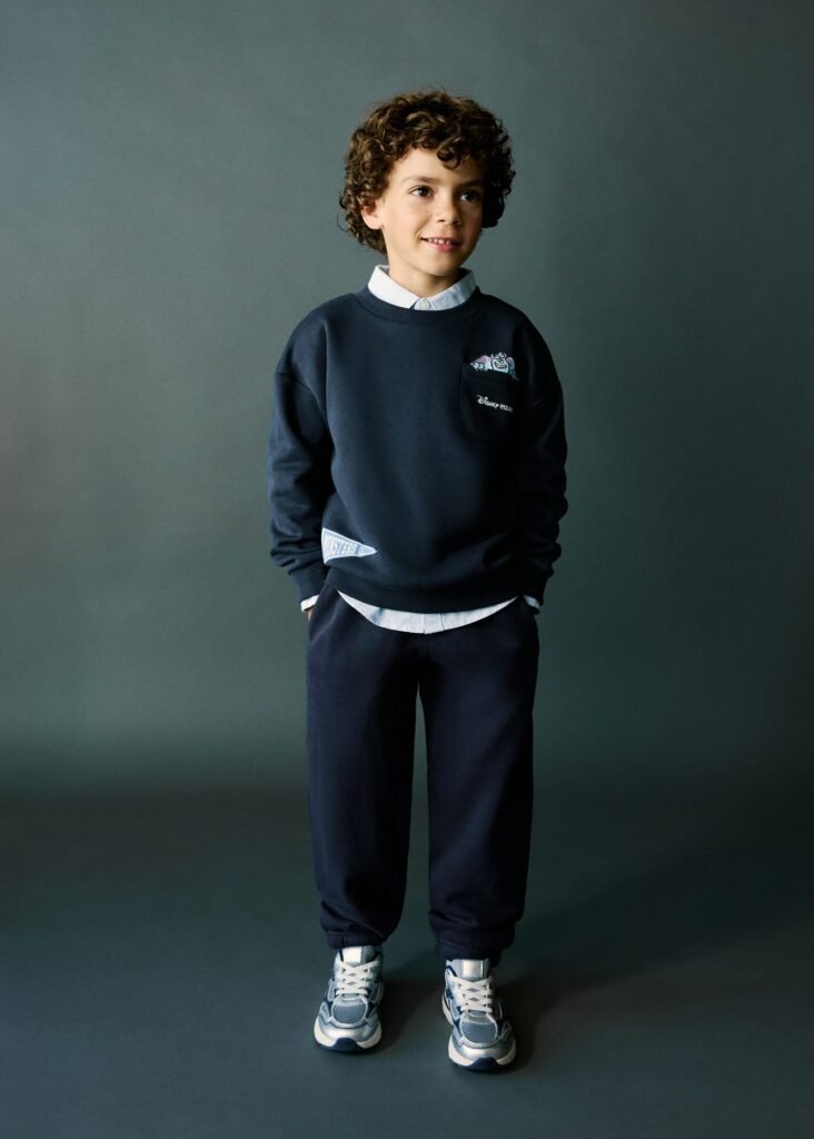 Calças jogger de 100% algodão