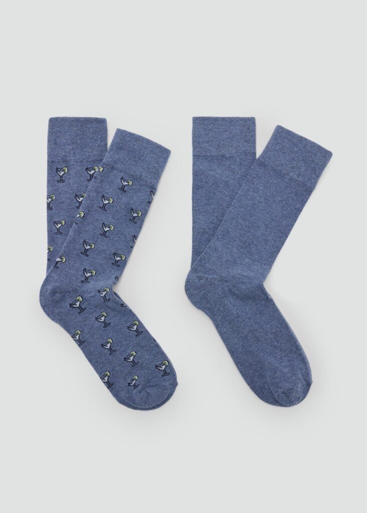 Pack de 2 pares de meias combinadas