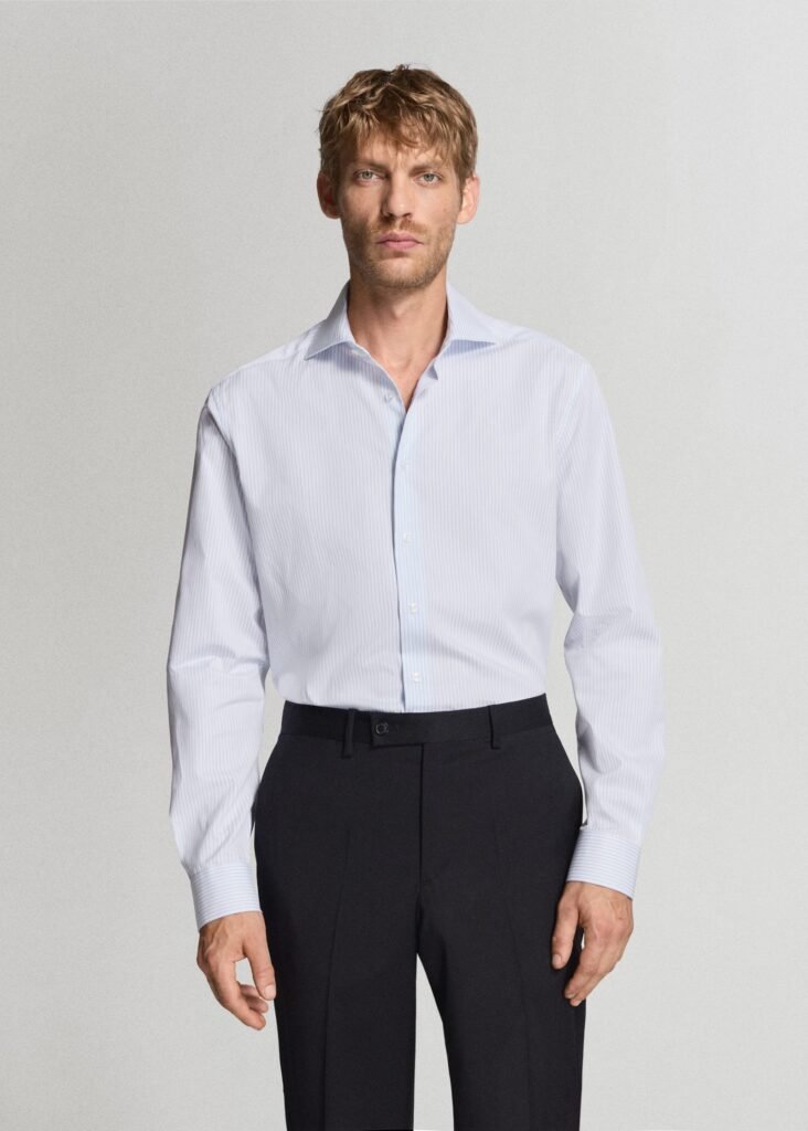 Camisa de fato de 100% algodão
