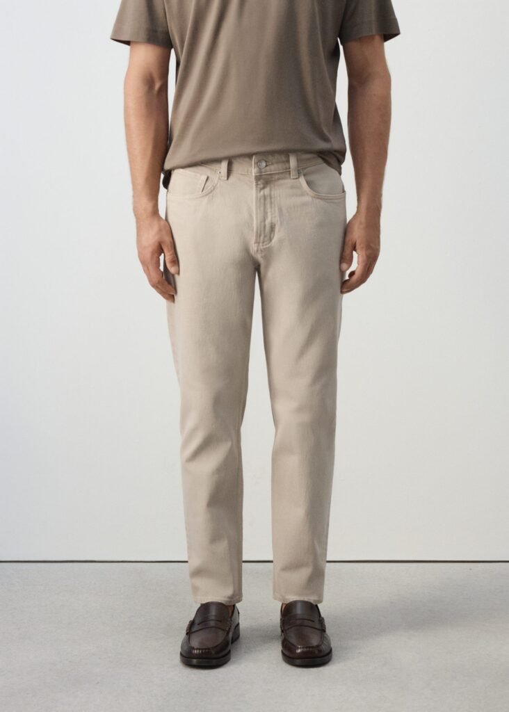 Calças de ganga Ben cropped e tapered fit