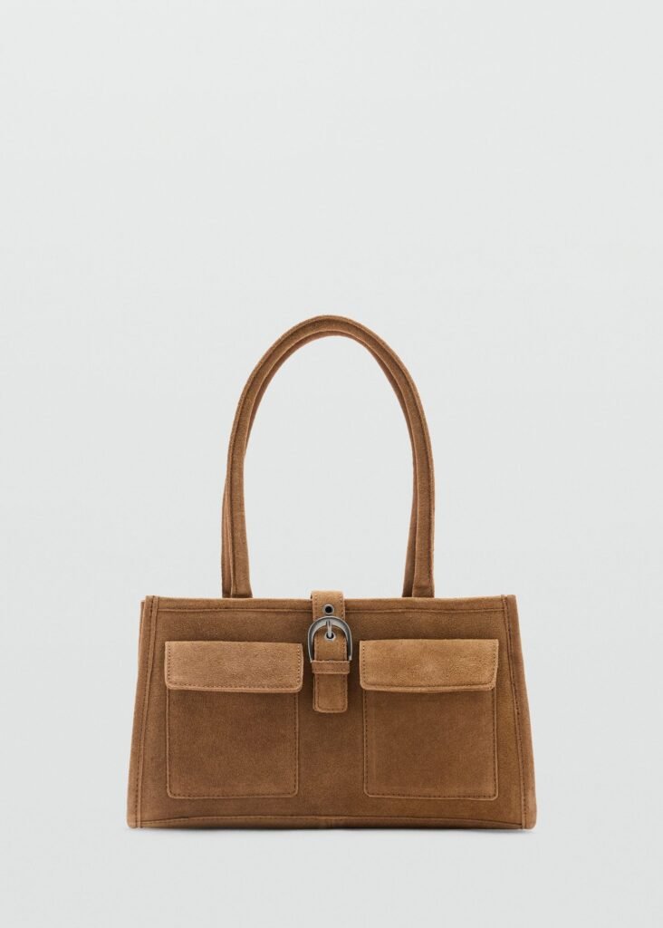 Carteira de pele com bolsos