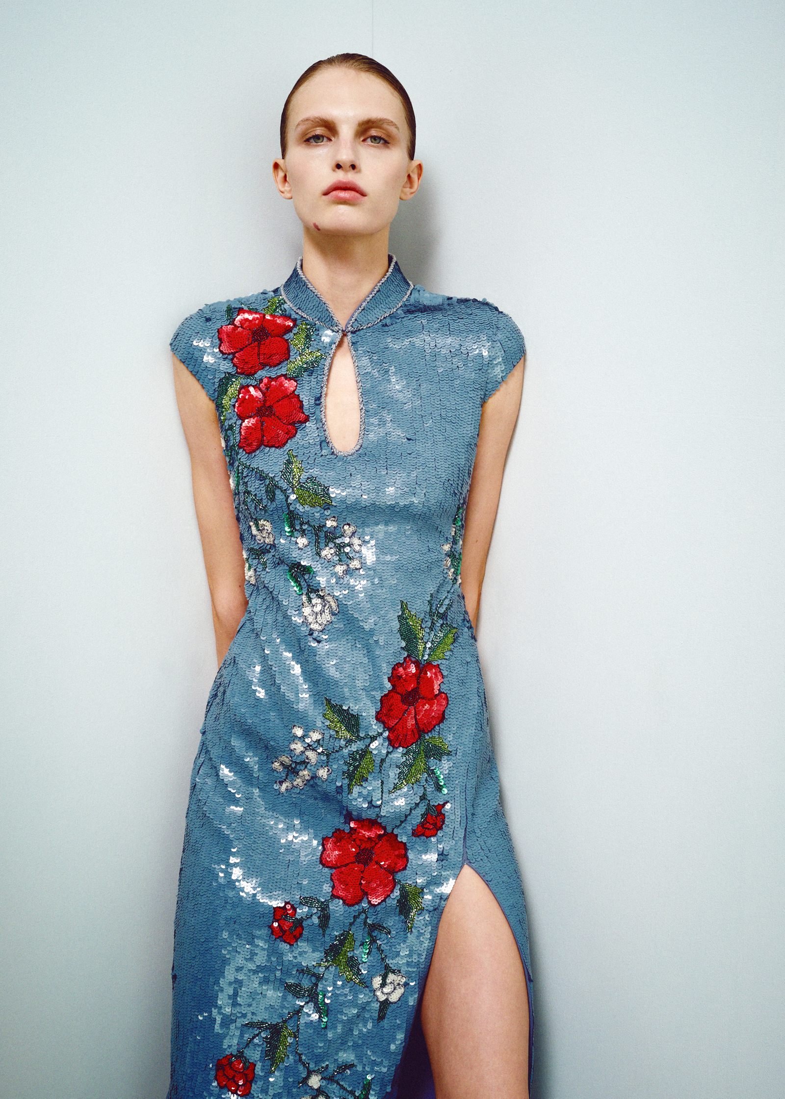 Vestido bordado lantejoulas - Image 2