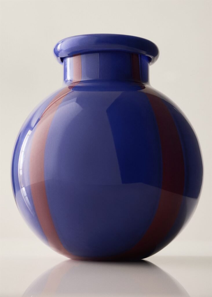 Vaso de 100% vidro bicolor