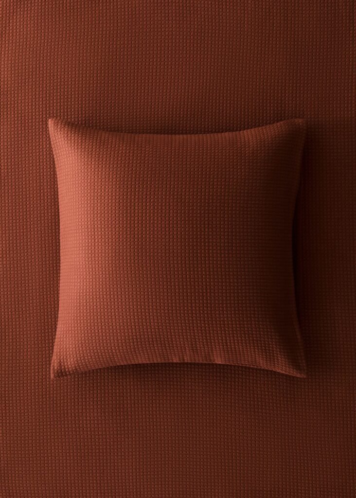 Capa de almofada decorativa garment dye Cama 50x50 cm