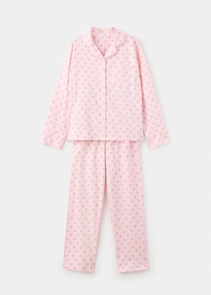 Conjunto de pijama com estampado floral