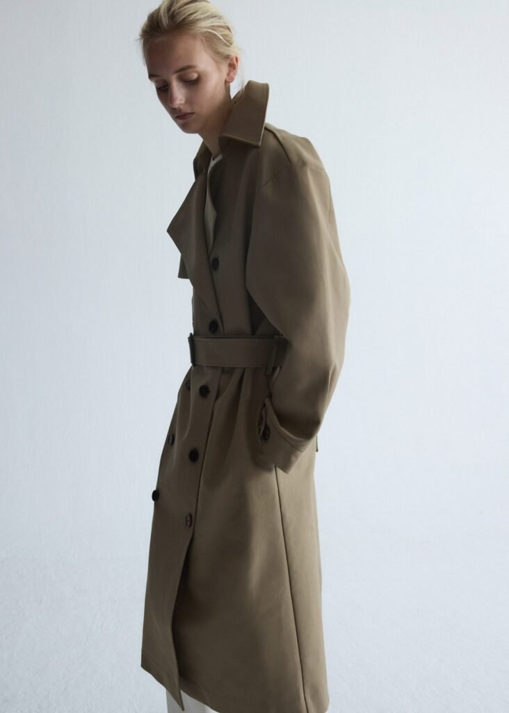 Trench de liocel com cinto