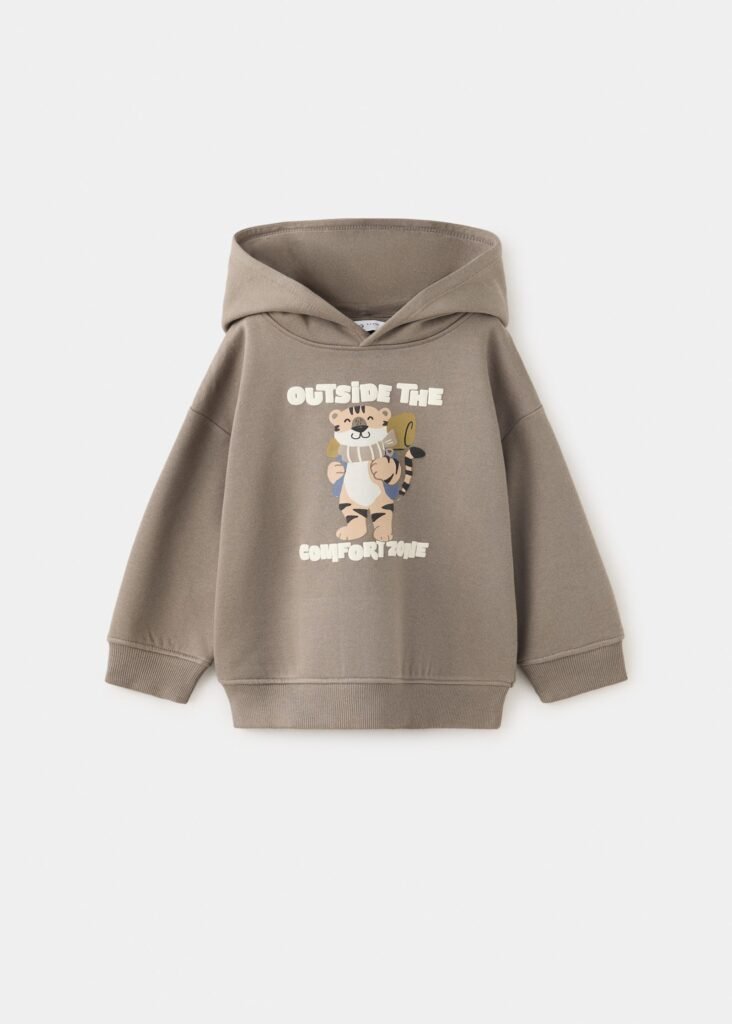 Sweatshirt estampada com capuz