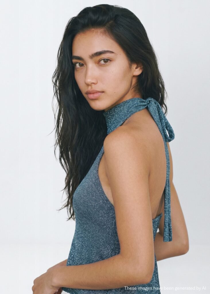Top halter metalizado