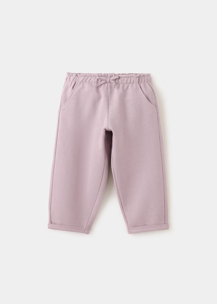 Joggers de algodão com cordão
