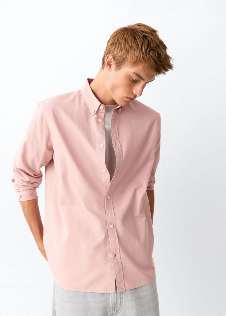 Camisa de 100% algodão lisa
