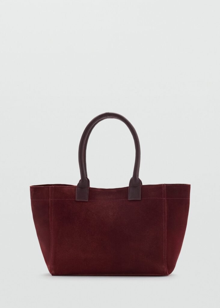 Carteira tote de pele croûte