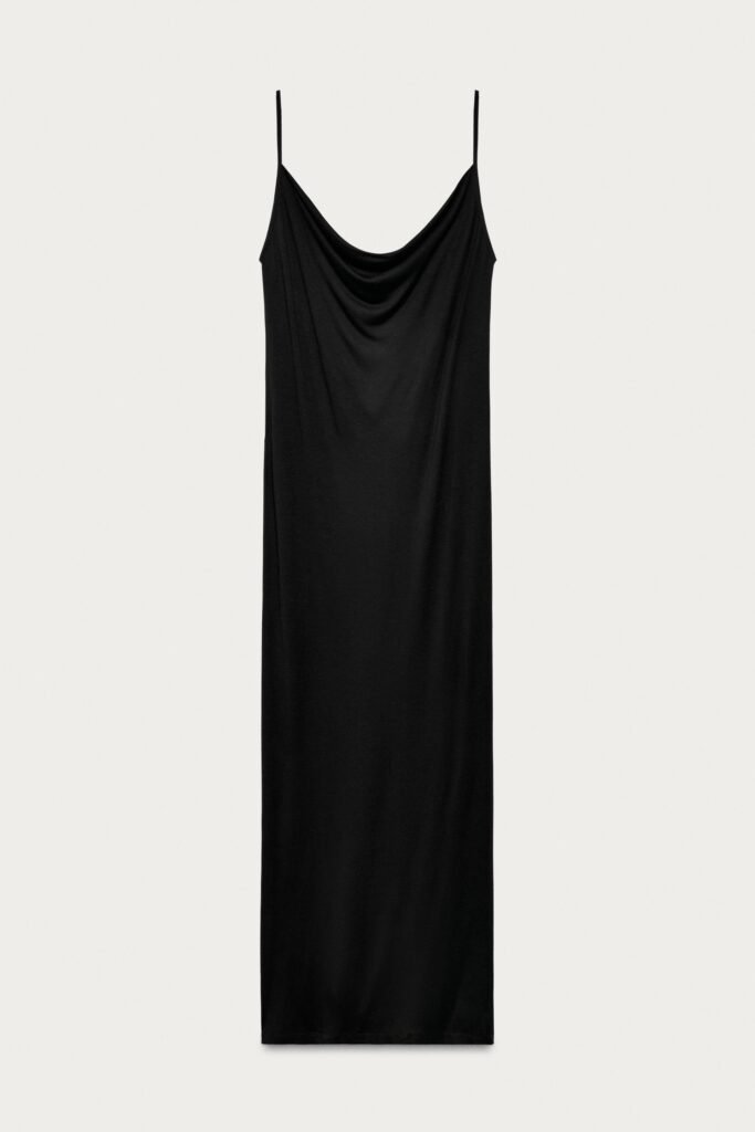 VESTIDO COMPRIDO DRAPEADO MARISA BERENSON X ZARA