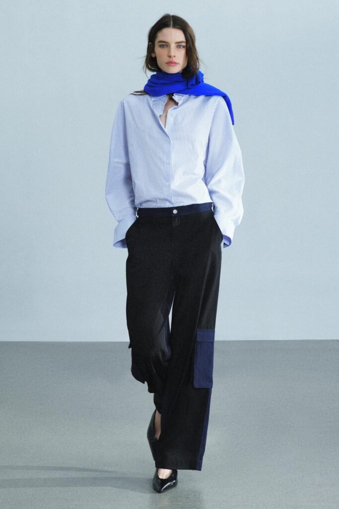 CAMISA OXFORD CONTRASTE RISCAS ZW COLLECTION