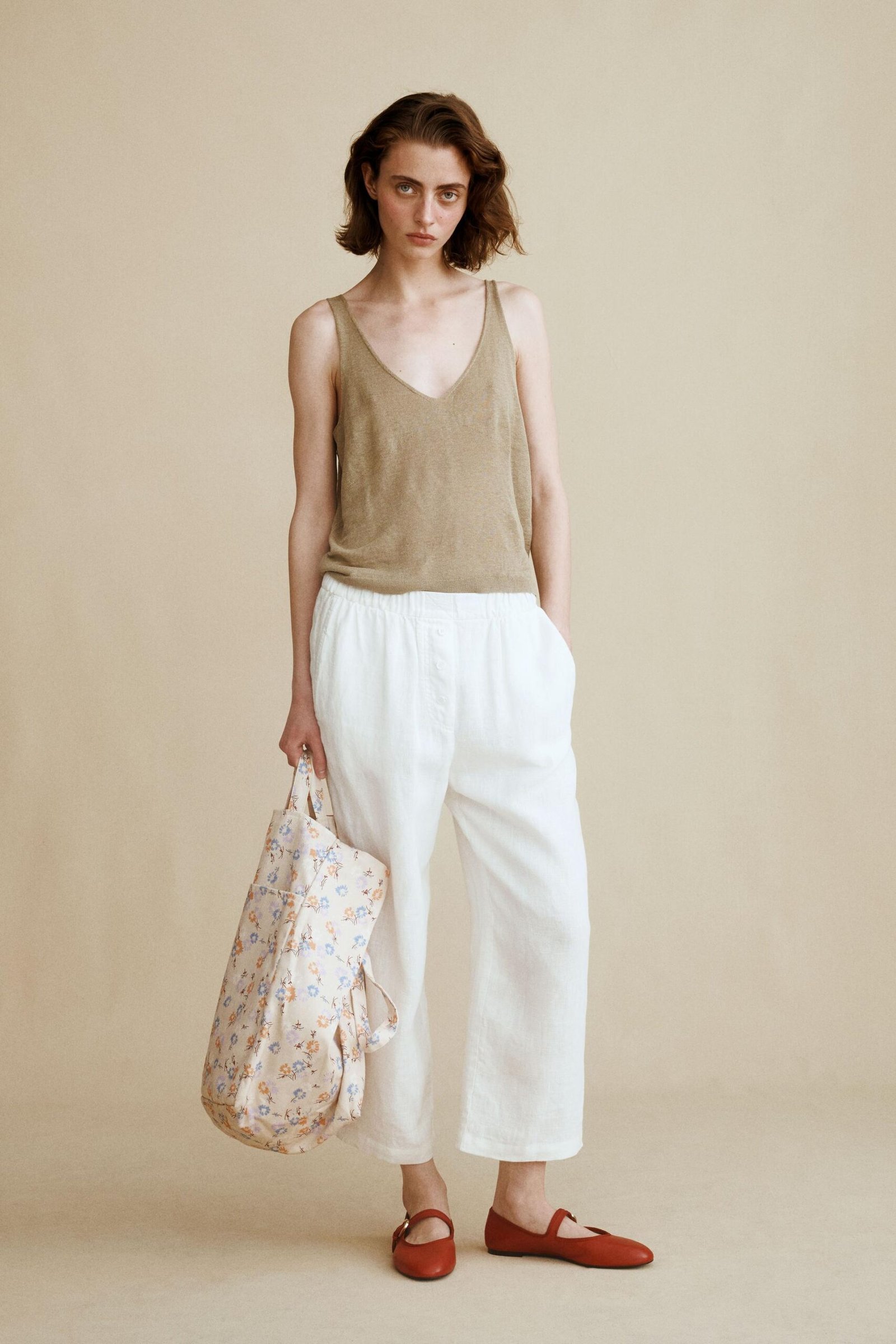 CALÇAS 100% LINHO CREATED BY CARAMEL LONDON X ZARA