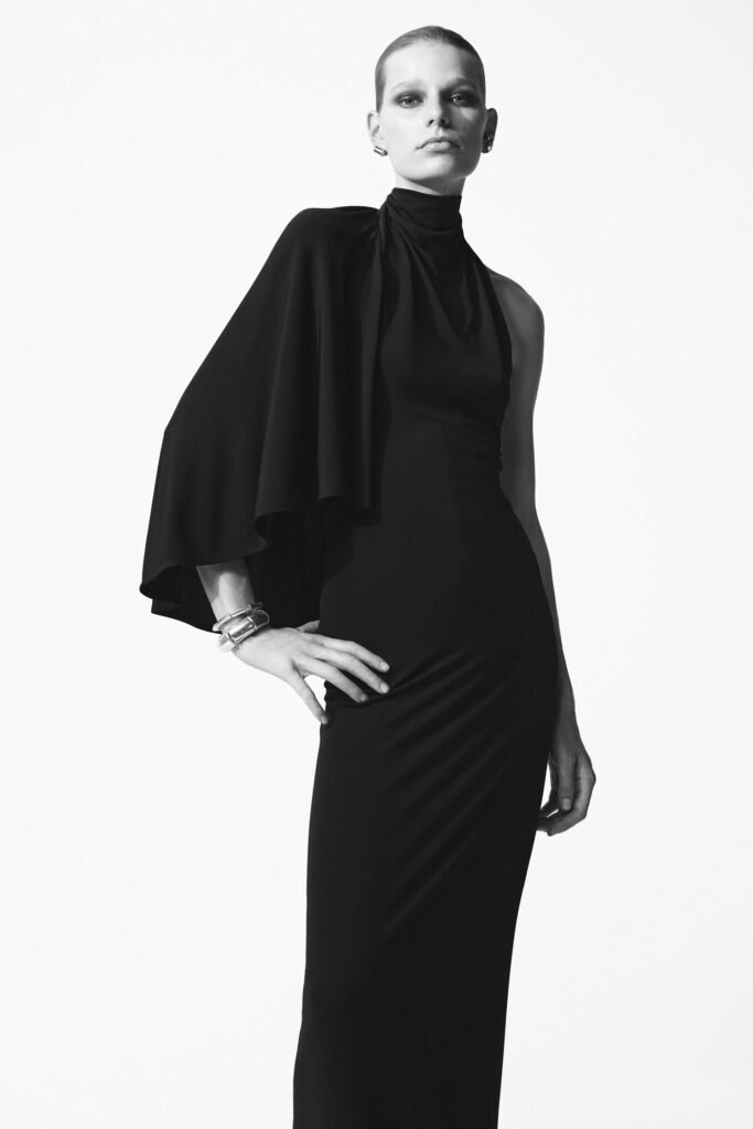 VESTIDO DE MANGA ASSIMÉTRICA ZW COLLECTION