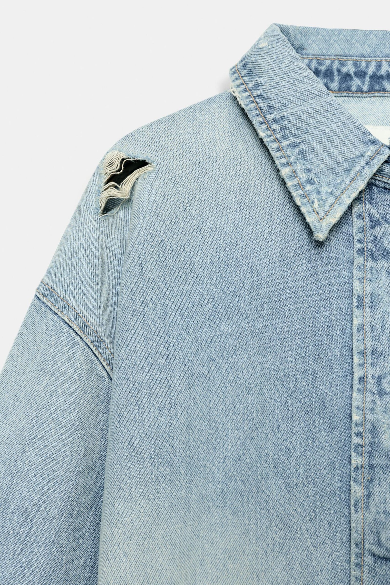 SOBRECAMISA CURTA DE GANGA TRF - Image 8