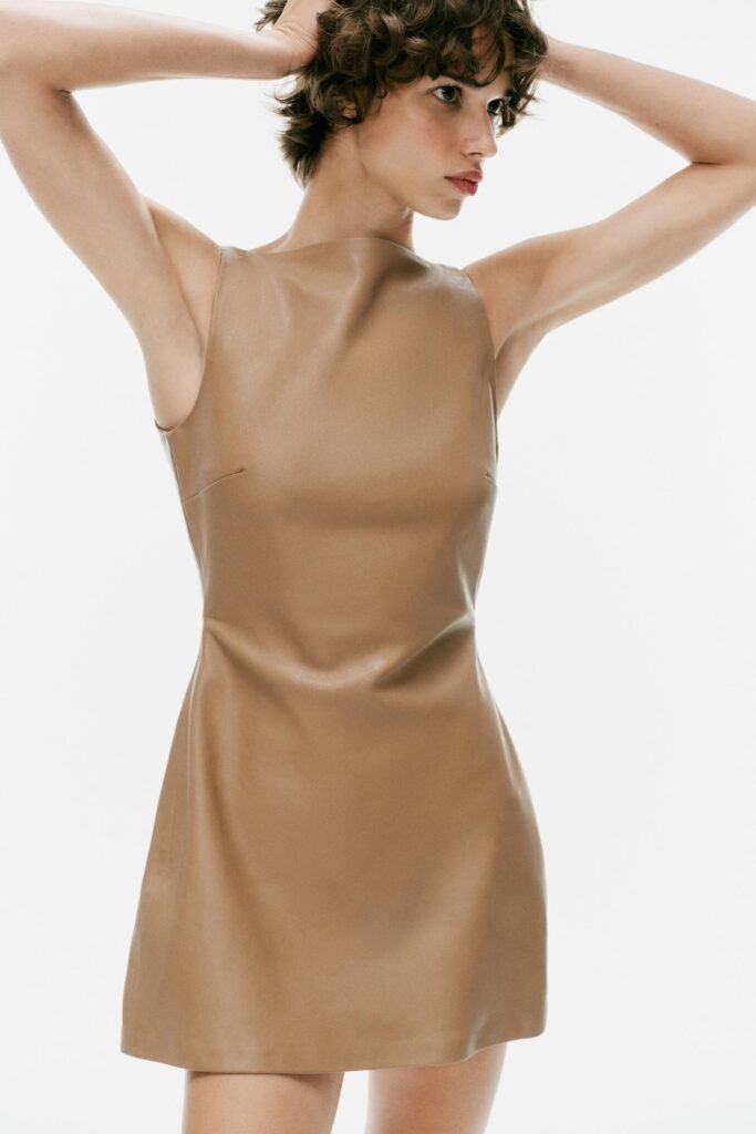VESTIDO MINI POLIPELE