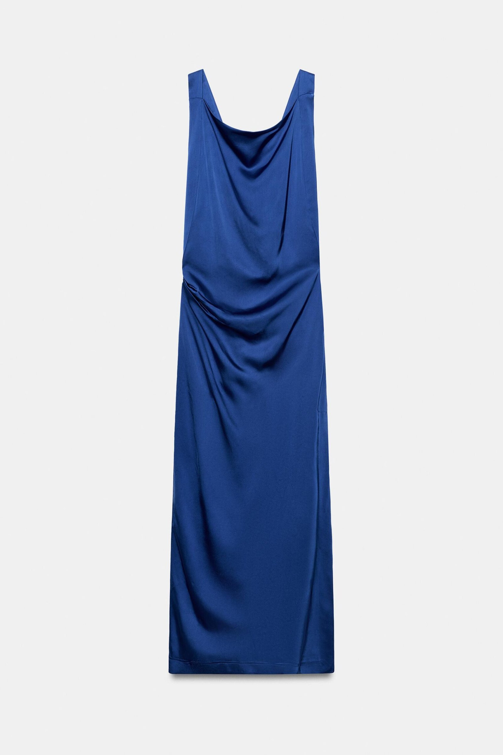 VESTIDO ACETINADO DRAPEADO ZW COLLECTION - Image 5