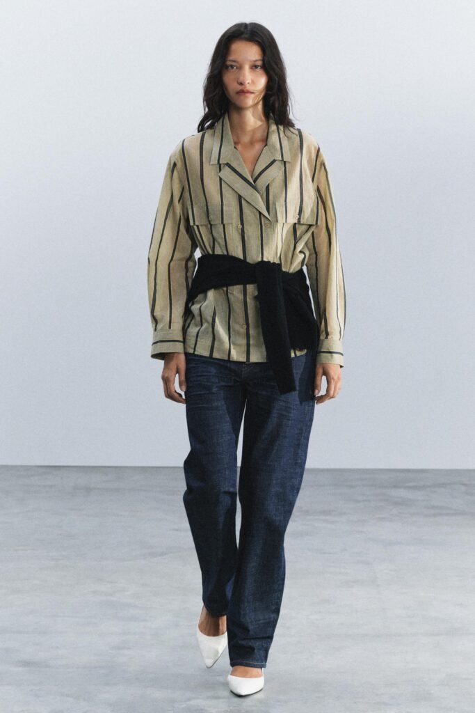 CAMISA CRUZADA COM BOLSOS ZW COLLECTION