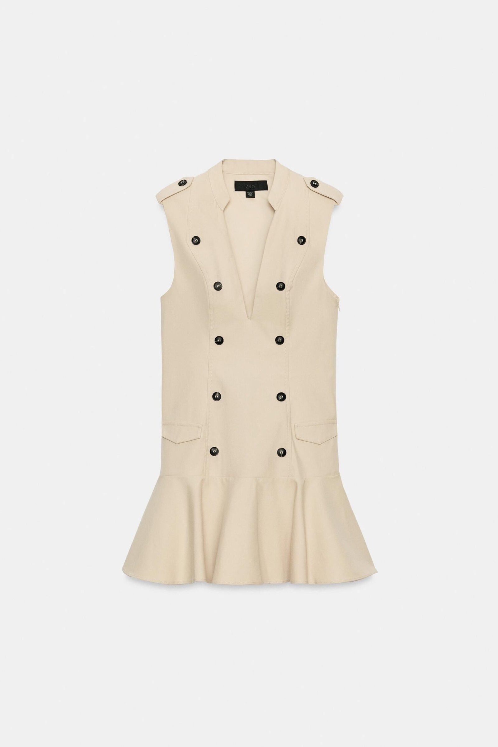 VESTIDO MINI COM BOTÕES E FOLHO - Image 6