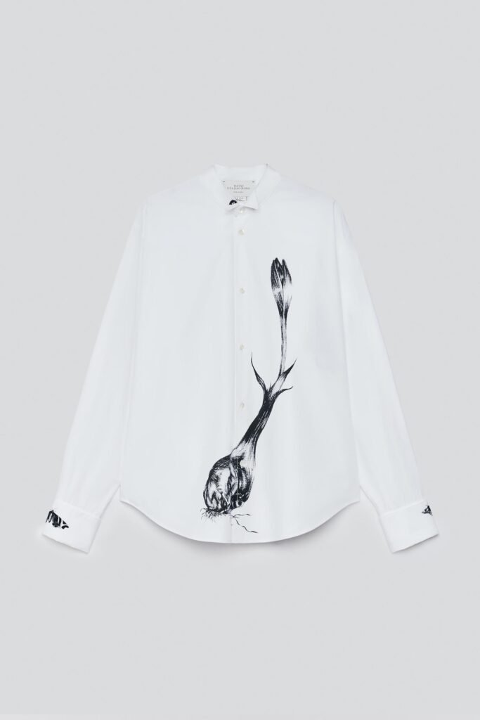 CAMISA SMOKING ESTAMPADOS CONTRASTE