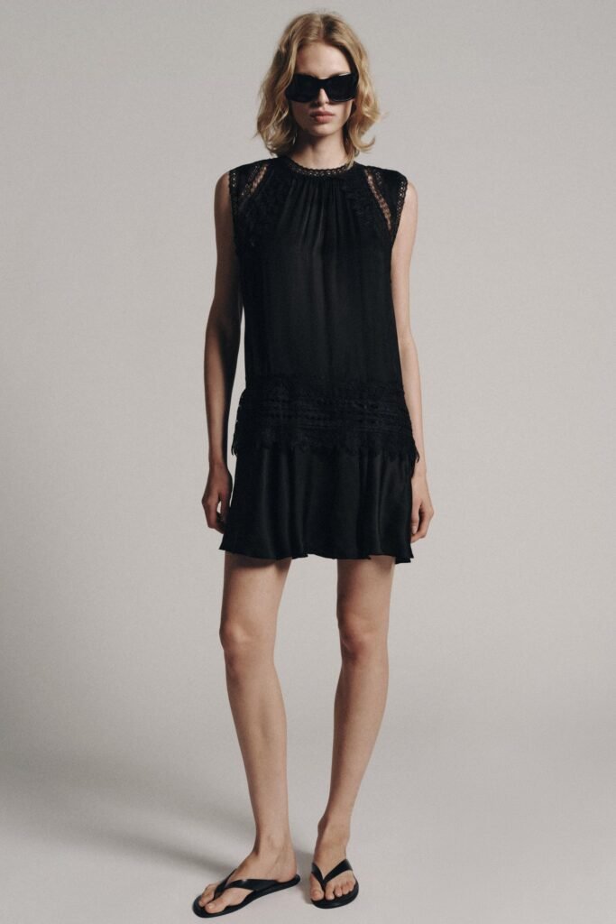 VESTIDO CURTO RENDA ZW COLLECTION