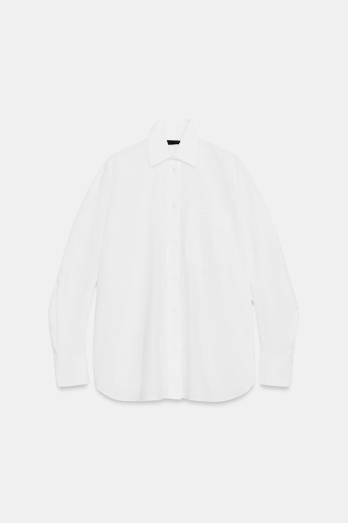CAMISA DE POPELINA OVERSIZE AOS QUADRADOS