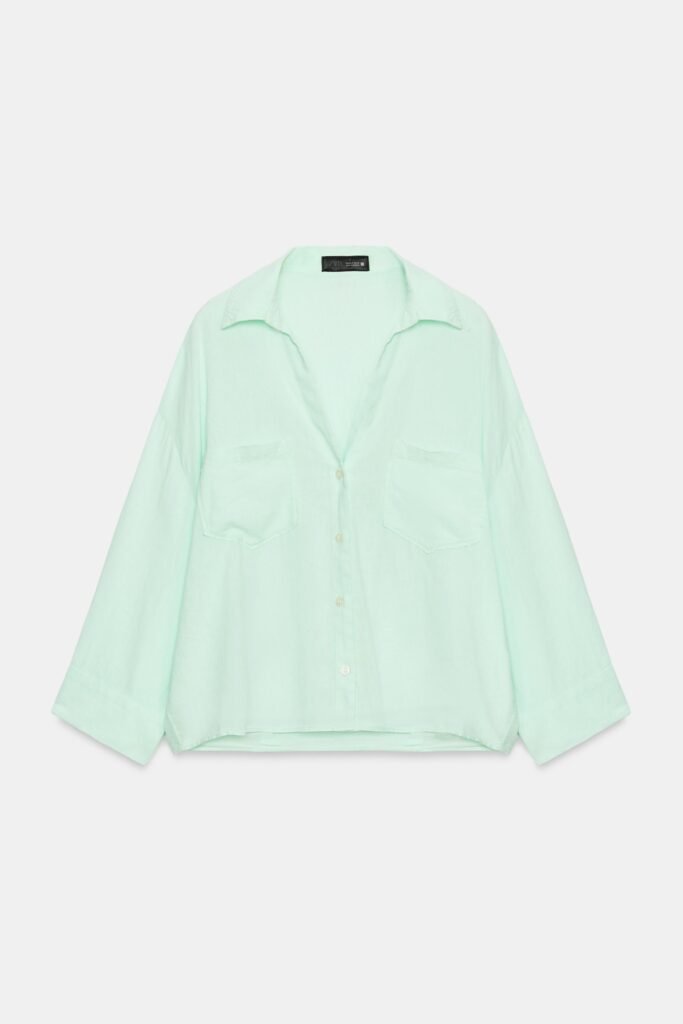 CAMISA FLUIDA COM LINHO