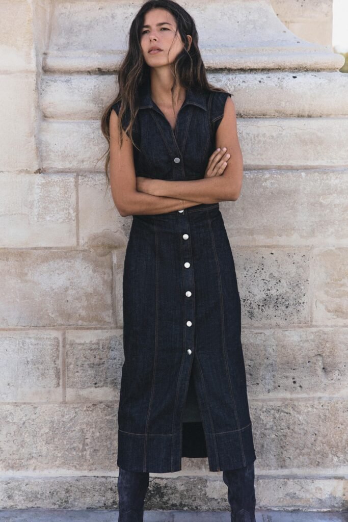 VESTIDO MIDI DENIM Z1975