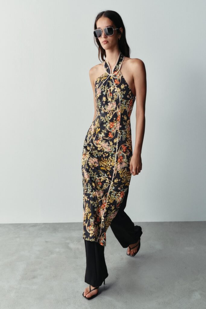 VESTIDO HALTER ESTAMPADO