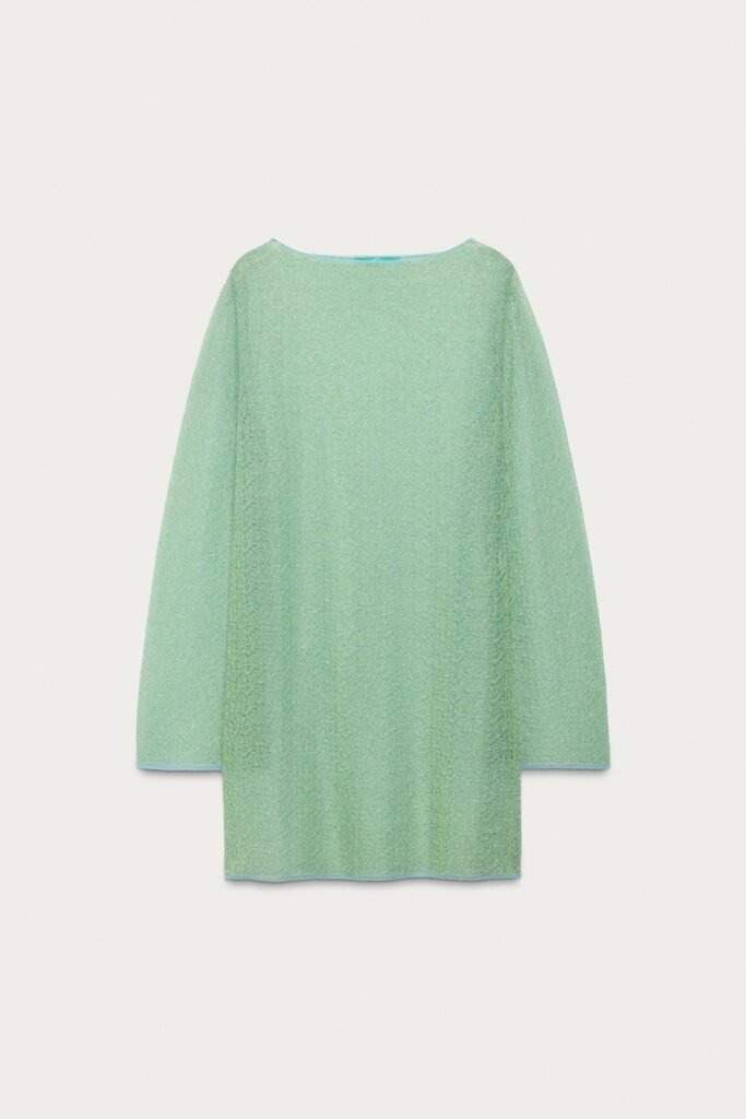 VESTIDO SEMITRANSPARENTE MALHA MARISA BERENSON X ZARA