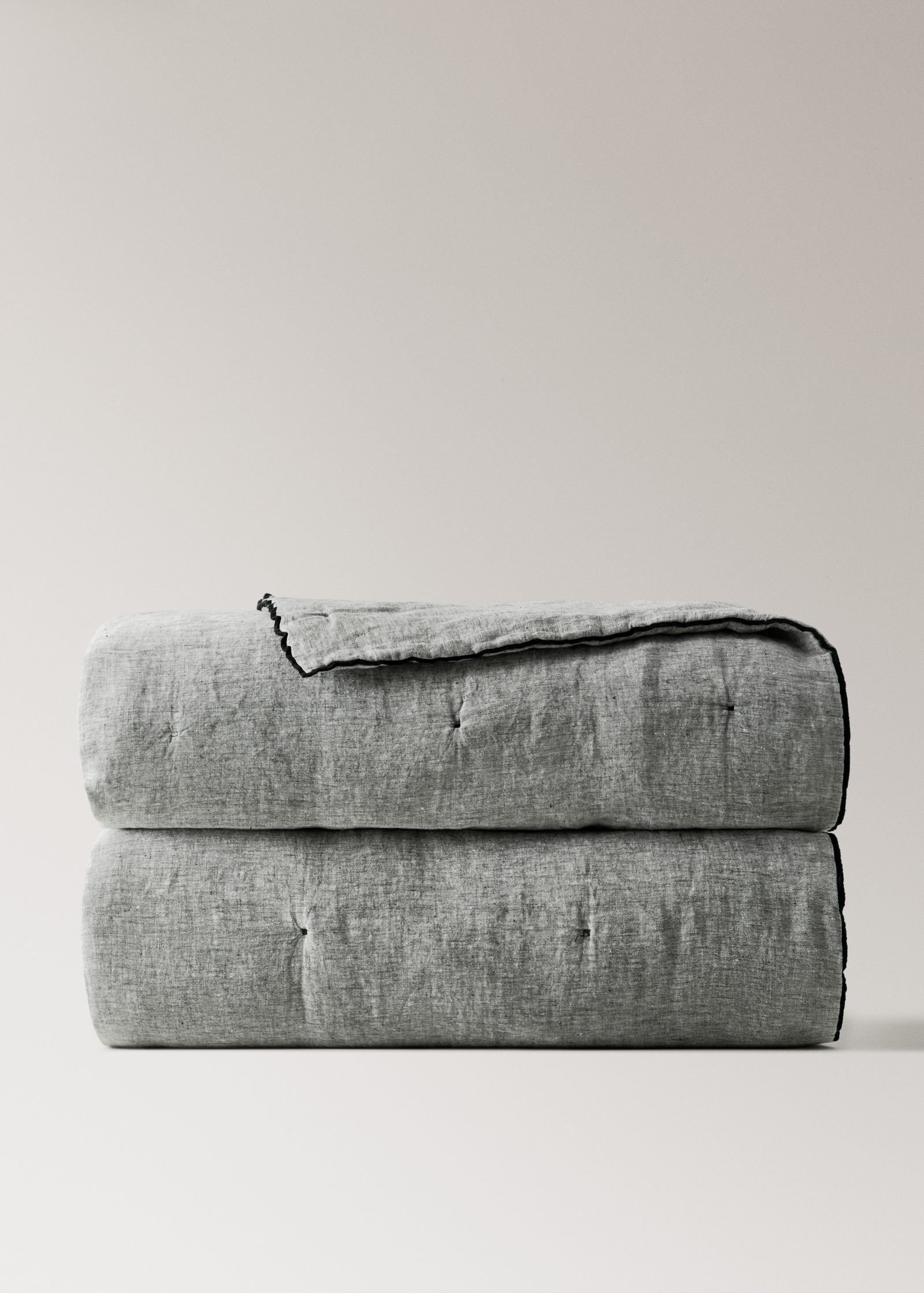 Edredão para os pés da cama de cambraia de 100% linho - Image 4