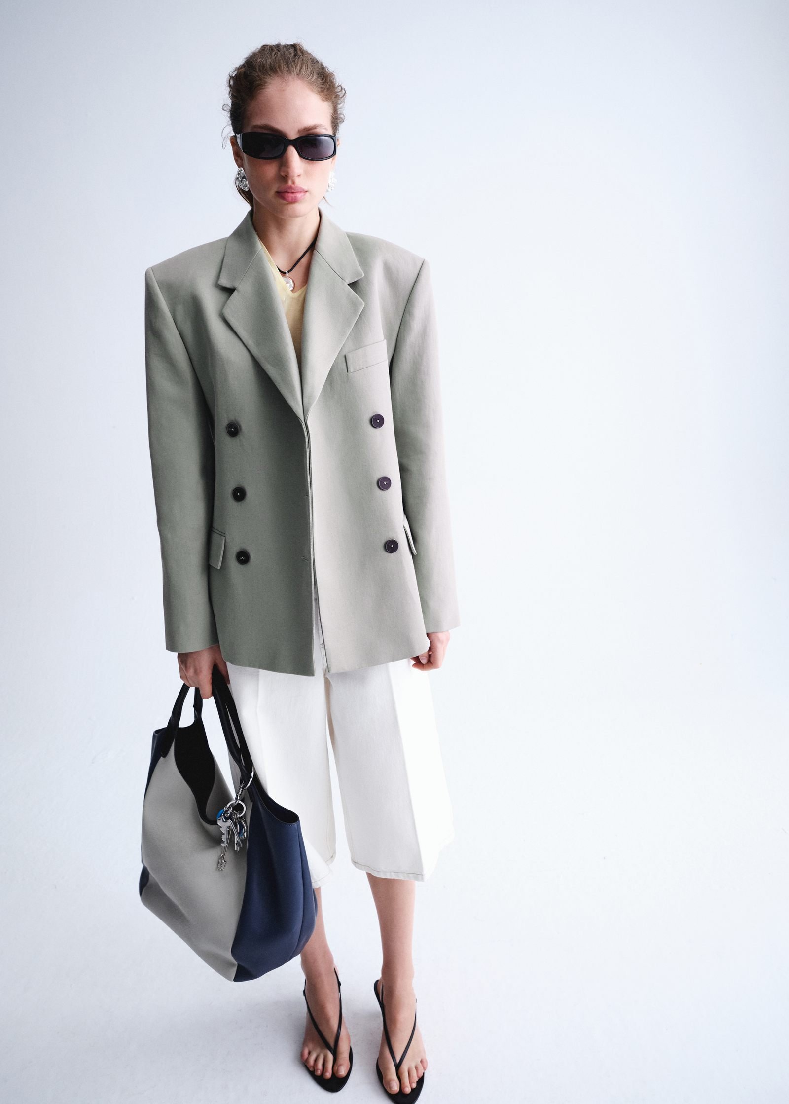 Blazer cruzado com fecho de botões - Image 2